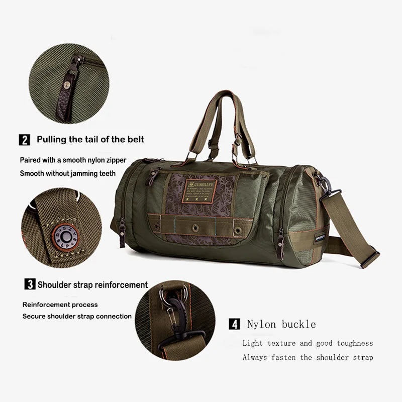 Bags Men's Camouflage Travel Bag Folding Oxford Cloth Bag Protects Portable Waterproof Shoulder Leisure Bags