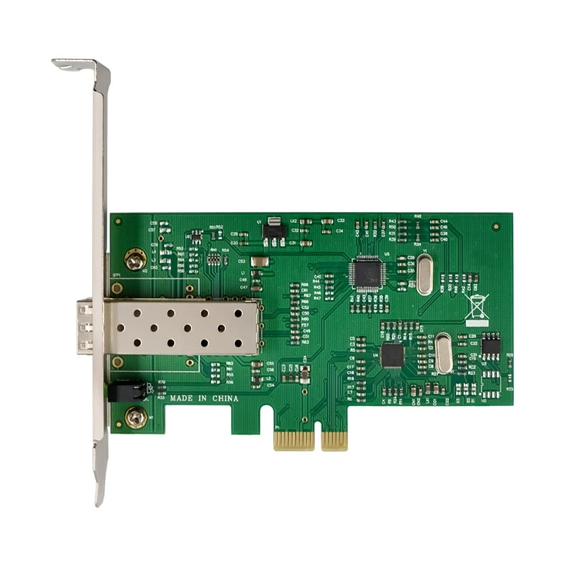 RTL8105E PCI-E X1เครือข่ายอีเทอร์เน็ตการ์ดพอร์ตเดียว SFP ไฟเบอร์การ์ดอะแดปเตอร์เครือข่าย NIC เซิร์ฟเวอร์อีเธอร์เน็ตอย่างรวดเร็ว