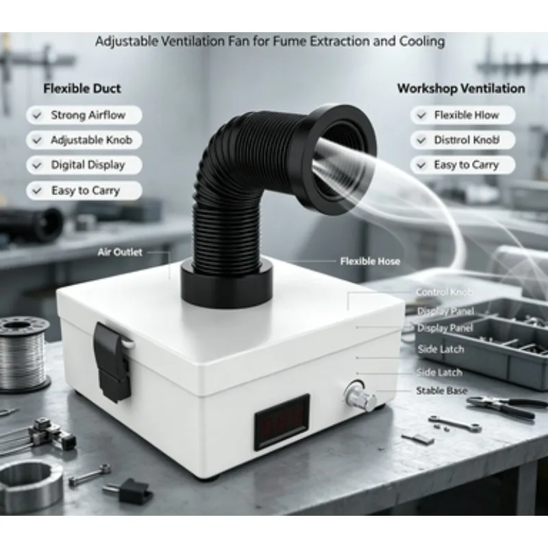 Mini Soldering Fume Purifier Welding Smoke Filter Portable Solder Exhaust Equipment For Workshop Soldering Smoke Removal