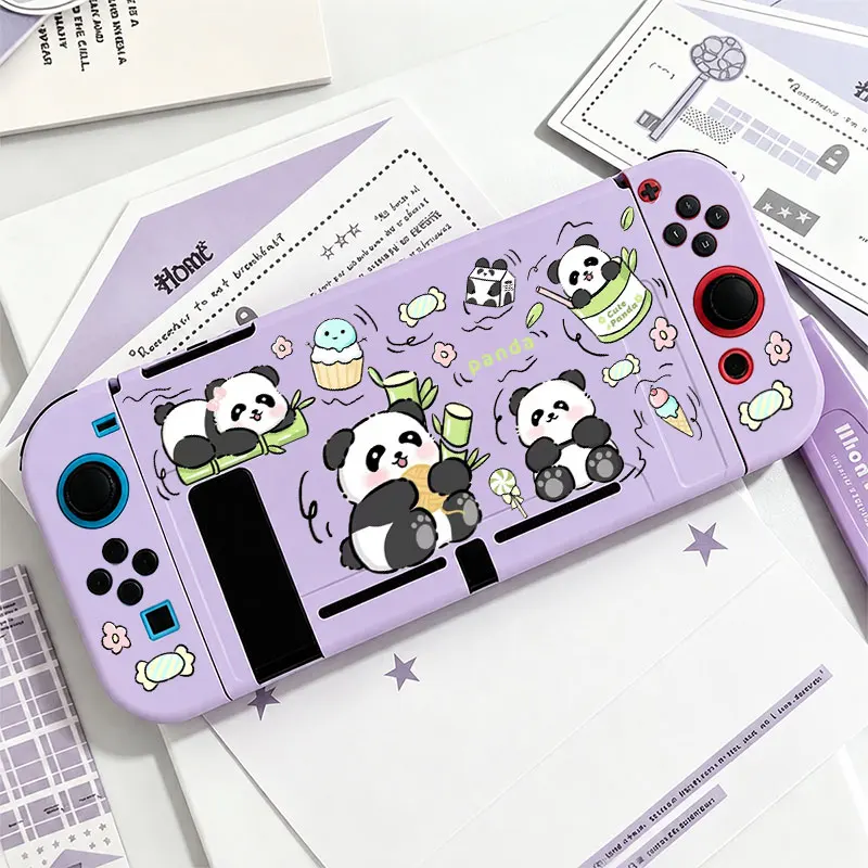 Anti-Falling Soft Shell Cover for Nintendo Switch NS Game Console Anti-Scratch Shell Protector TPU Split Protective Case