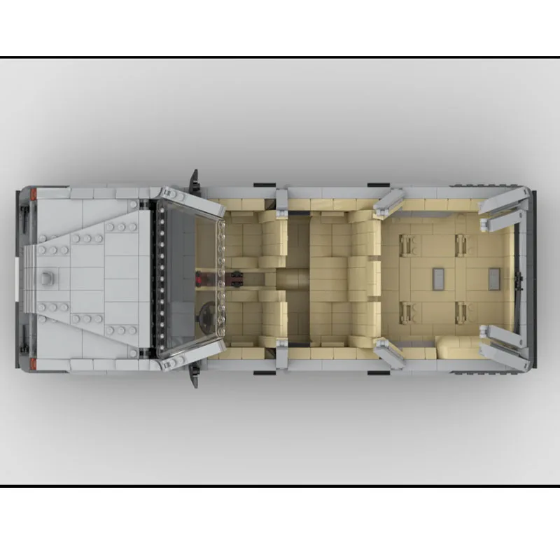 

MOC-238580 Новая классическая модель унитаза W124, строительные блоки 1883, детали для мальчиков и детей, подарок на день рождения, Рождественский подарок, игрушка
