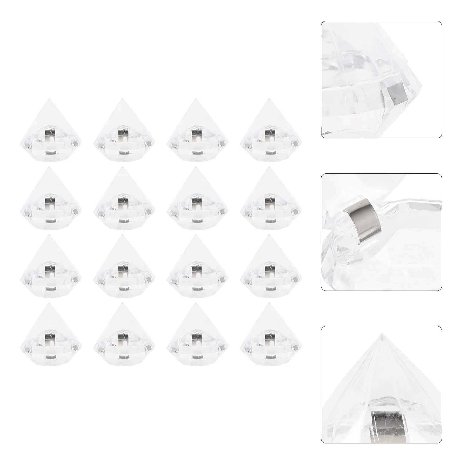 

12pcs Plastic Boxes Transparent Diamond Shaped Shirt Storage Container Party Favors Candy Box Packaging Bags