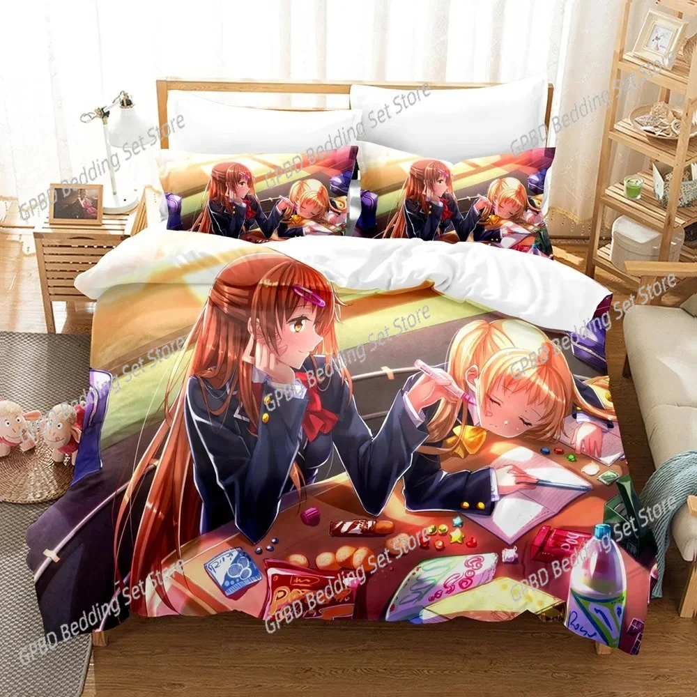 

Anime Love, Chunibyo & Other Delusions 3D Duvet Cover Bedding Set Comforter Linen Pillowcases Home Decor Single Twin King Queen