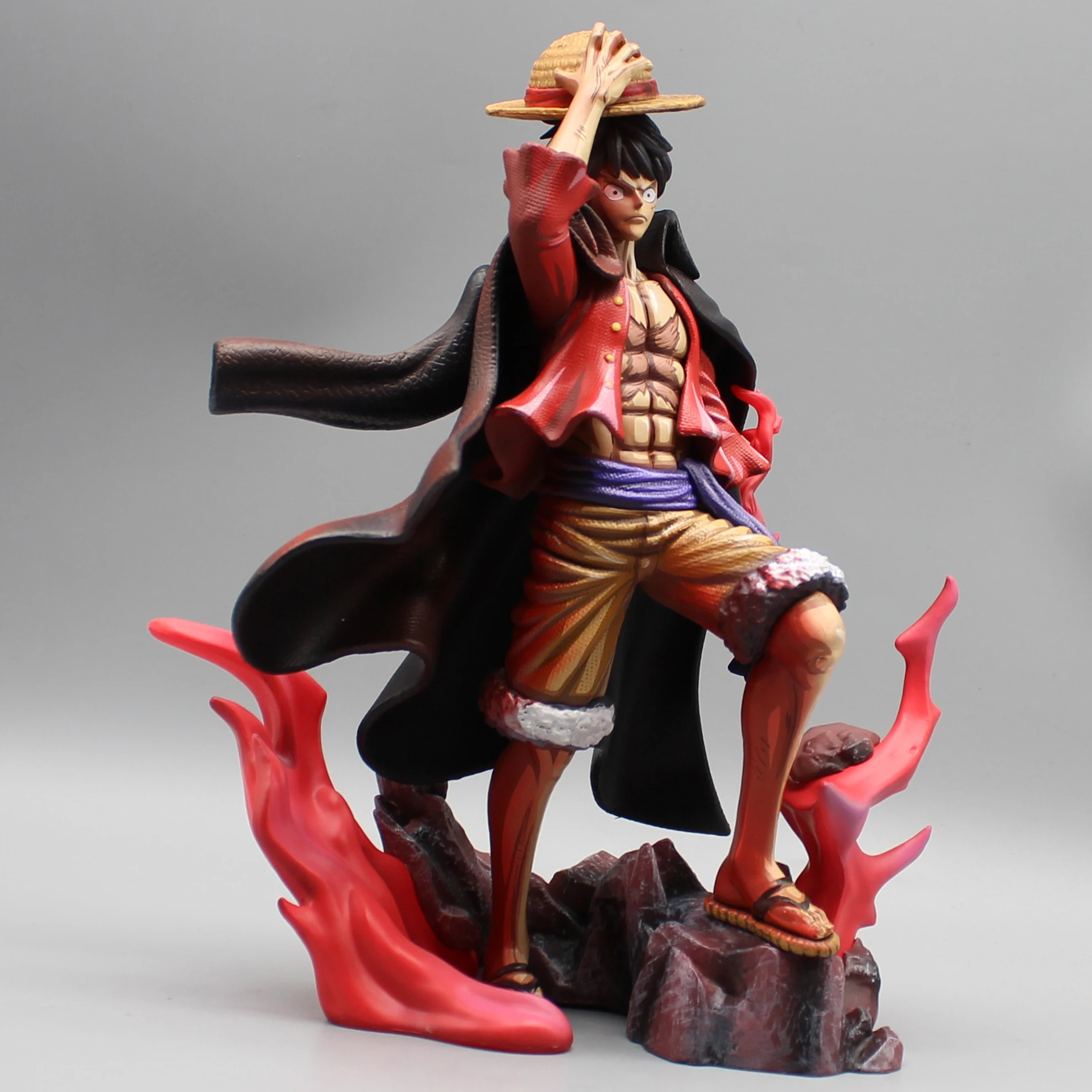 24.5cm One Piece Anime Figure Supernova Luffy Four Emperors Monkey D. Luffy Action Figurine Pvc Collectible Model Doll Toys Gift