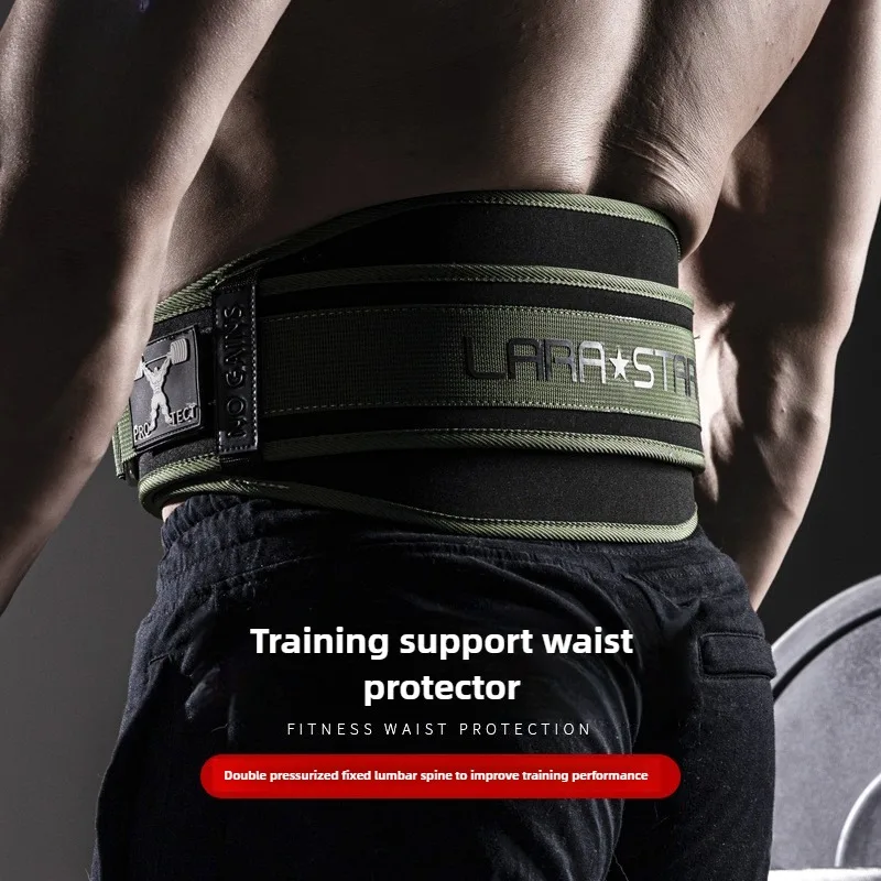 

Men and Women Weightlifting Fitness Belt Training High Intensity Squat Deadlift Gym Nylon Waist Support Thickening For Back