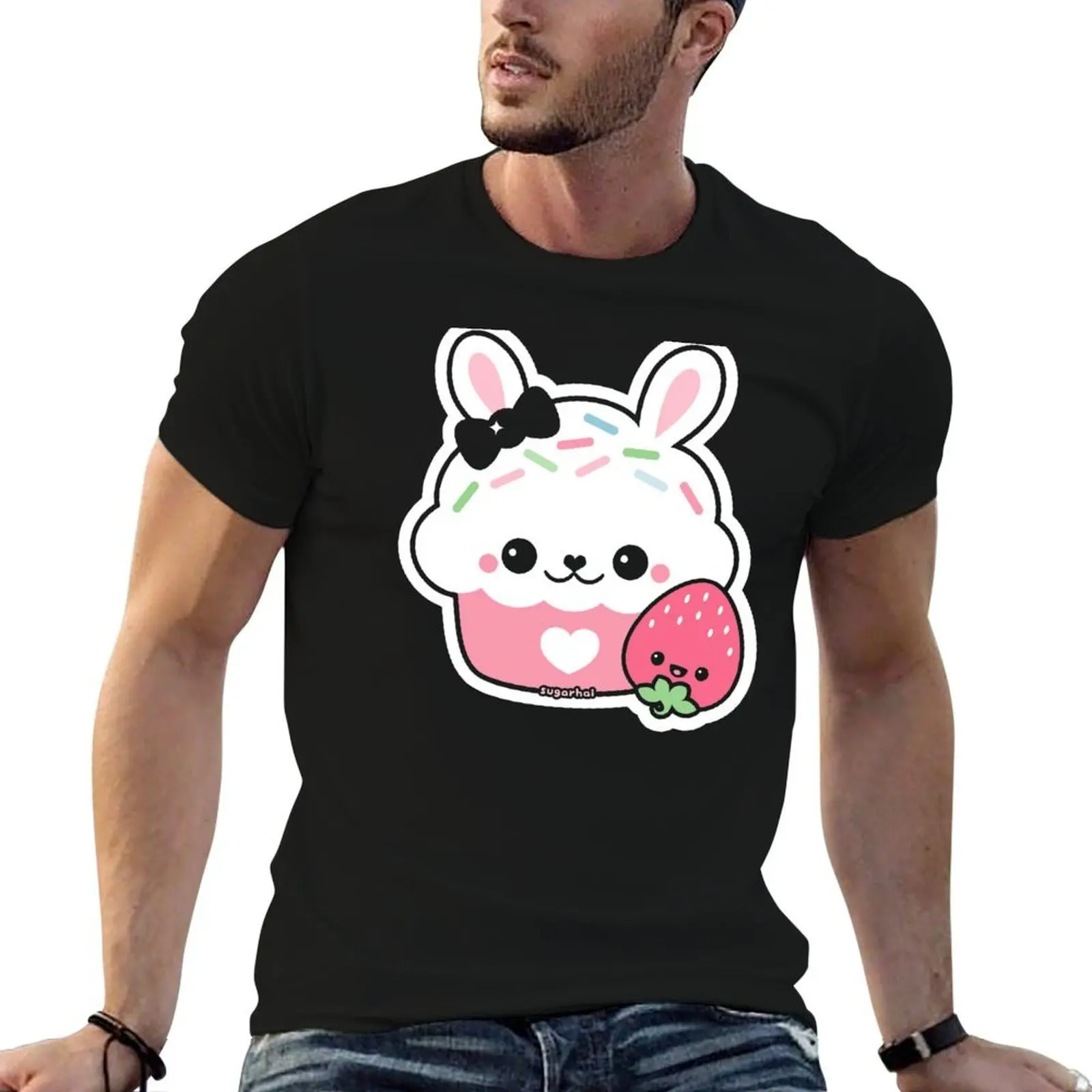 

Cute Bunny Cake T-Shirt t shirt man designer funny t shirts dark humor T-Shirt