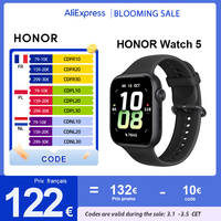 Global Version HONOR Watch 5 Smartwatch Precise GPS Tracking Quick Health Scan 1.85-inch Large Display GPS Supported IP68