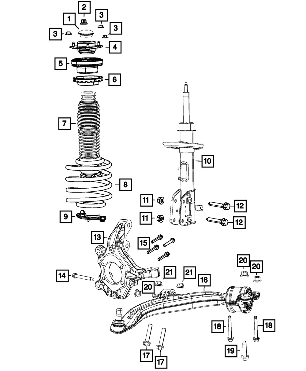 Fit for PACIFICA VOYAGER CHEROKEE 200 FRONT LOWER SPRING SEAT ISOLATOR 68194692AB