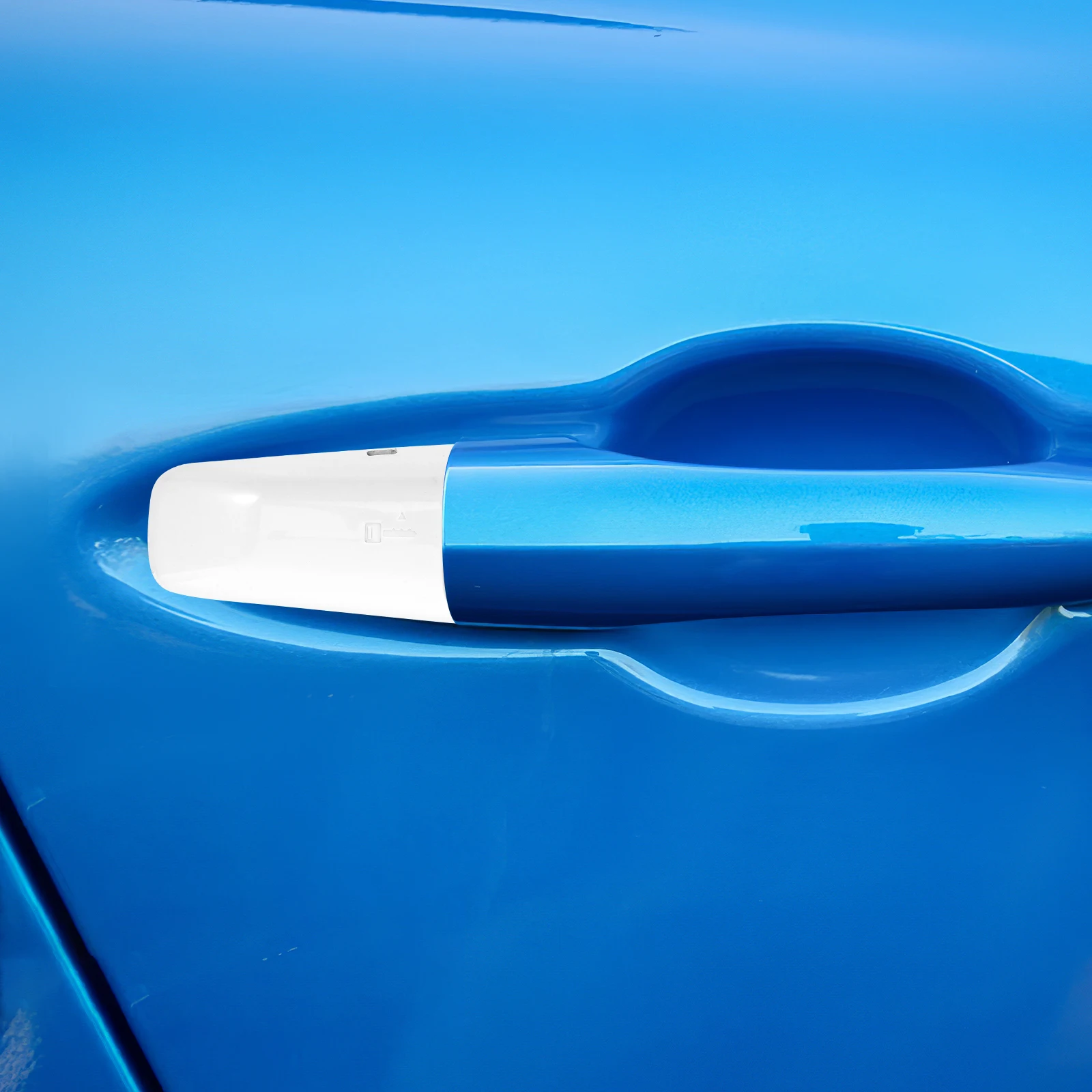 

1pc Front Driver Side Exterior Door Handle Cap Cover Car Door Handles Shaped Plastic Protectors Replacement Sturdy Durable Easy