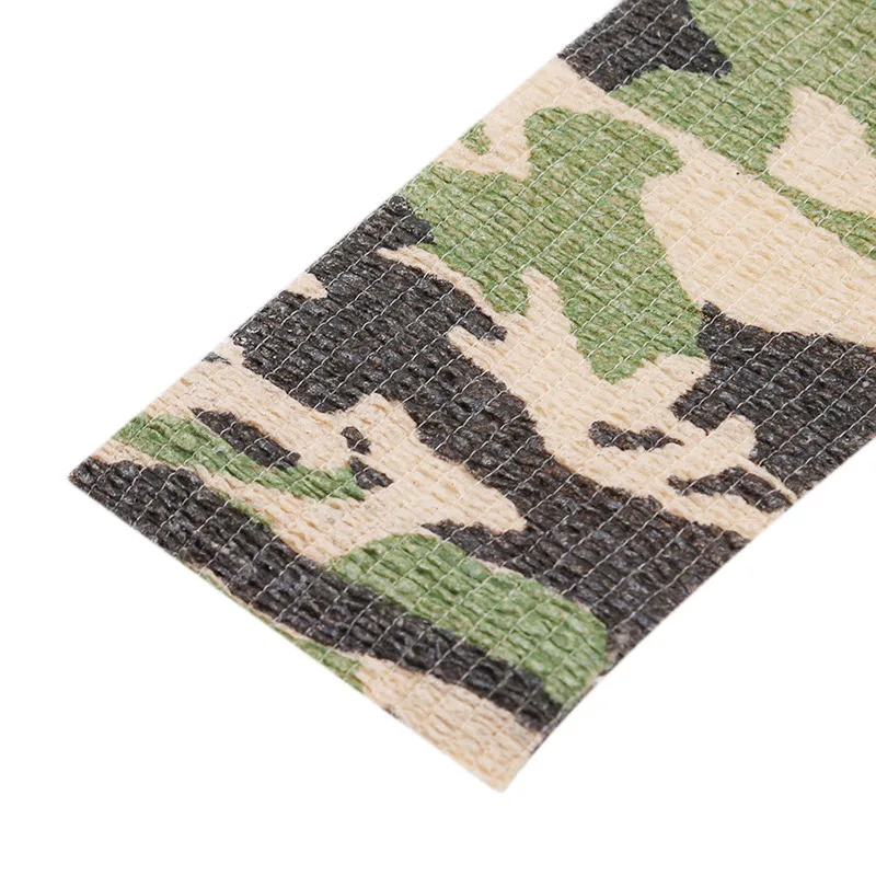 Elastic Wrap Tape Army Adhesive Outdoor Hunting Camouflage Stealth Tape Waterproof Wrap Durable Self Adhesive Elastic Bandage