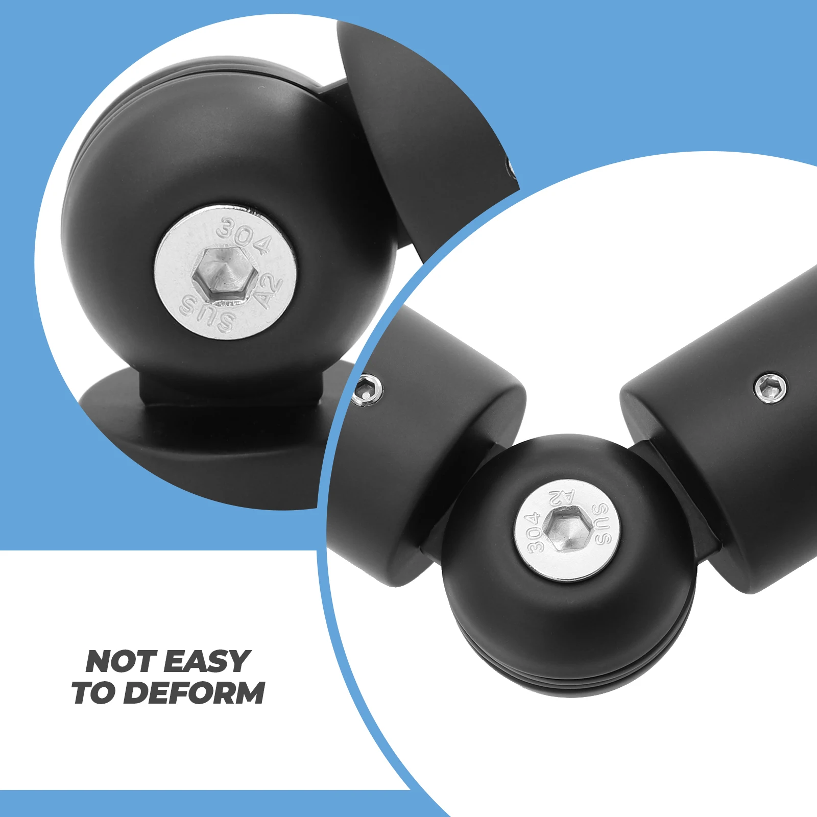 

Stainless Steel Glass Room Connector No Burrs Curtain Rod Connector for Dining Room Bedroom Window Curtain