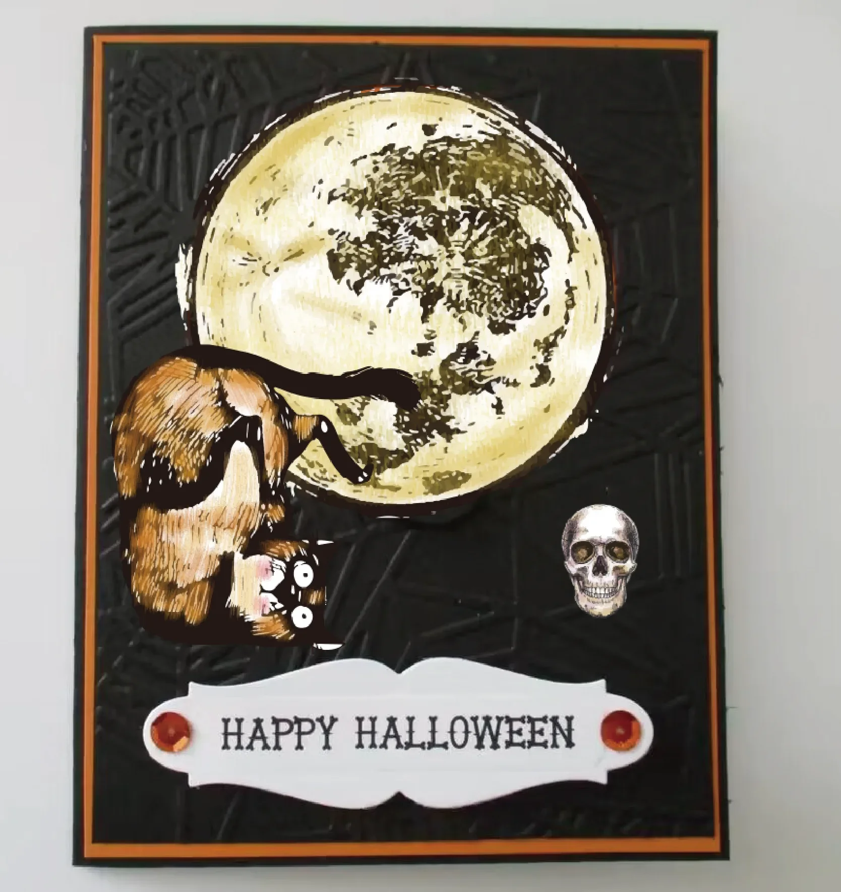 

PUPPY STAMP Halloween Sentiments Cat Ghost Pumpkin Clear Stamps Metal Cutting Dies for Scrapbooking Photo Album DIY Paper Cards