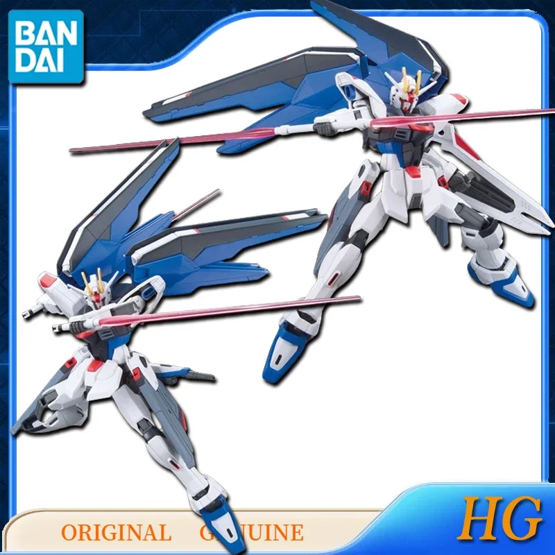 Bandai ของแท้ HG ZGMF-X10A FREEDOM GUNDAM อะนิเมะ Action Figures ของเล่นสําหรับของขวัญเด็กสะสมเครื่องประดับ