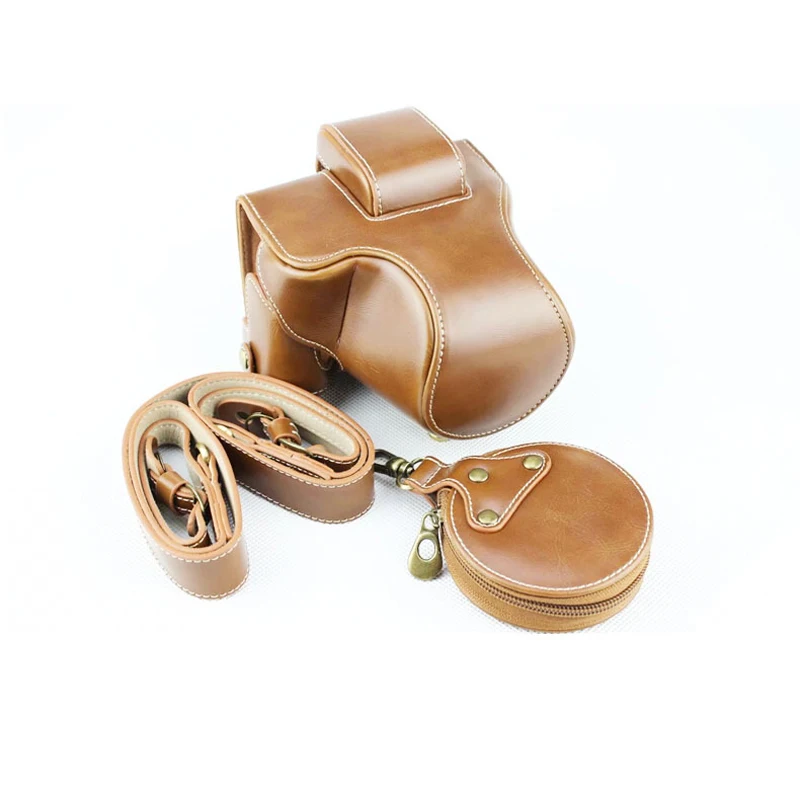 Luxus Kamera Video Tasche PU Leder Fall Ganzkörper Schutz für Canon EOS M50 MarkII M50II M50 15-45mm Objektiv Schutzhülle