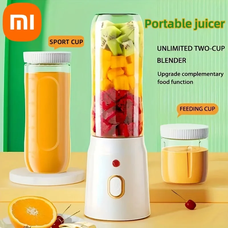 Xiaomi Portable Wireless Blender Electric Fruit Juicer Machine For Fresh Fruit 10 Blades Auxiliary Food Machine 1500mA Mixer