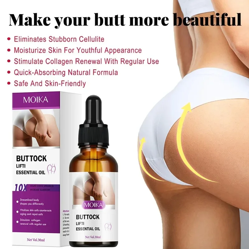 Sexy Hip Buttock Enlargement Hip Firm Essential Oil Cream Effective Hip Lift Up Butt Beauty Female Hips Tightening Massage Oils