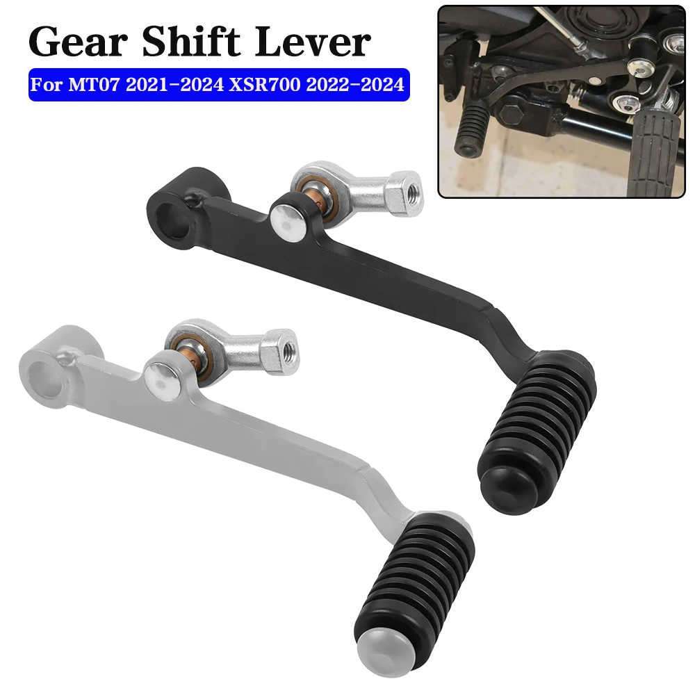 Motorcycle Steel Gear Shift Lever For YAMAHA MT-07 MT 07 MT07 2021-2024 2023 XSR700 XSR 700 2022-2024 Shifter Foot Pedal Lever