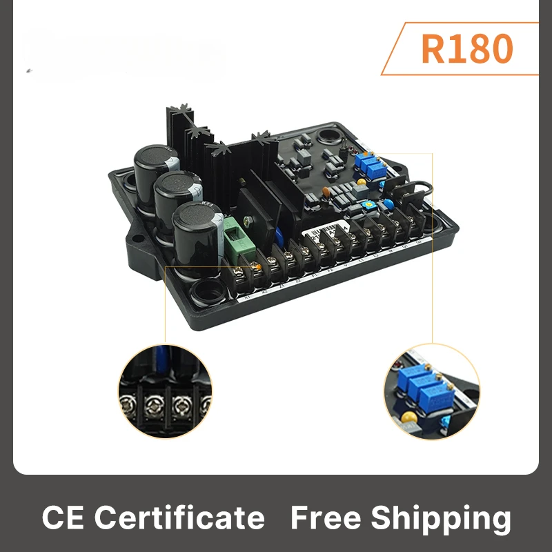 Accesorios R180 Regulador de voltaje automático sin escobillas para generadores diésel AVR R180
