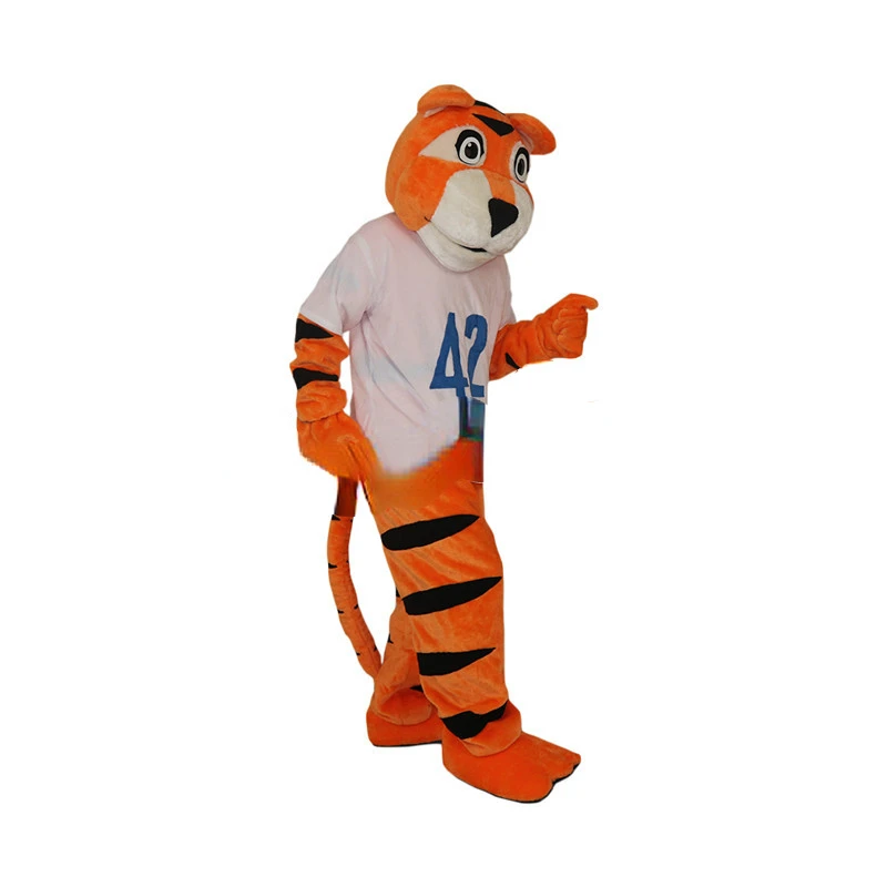 Tiger Mascot Fursuit Costumes Sports Cartoon Mascot Walking Puppet Animal Costumes