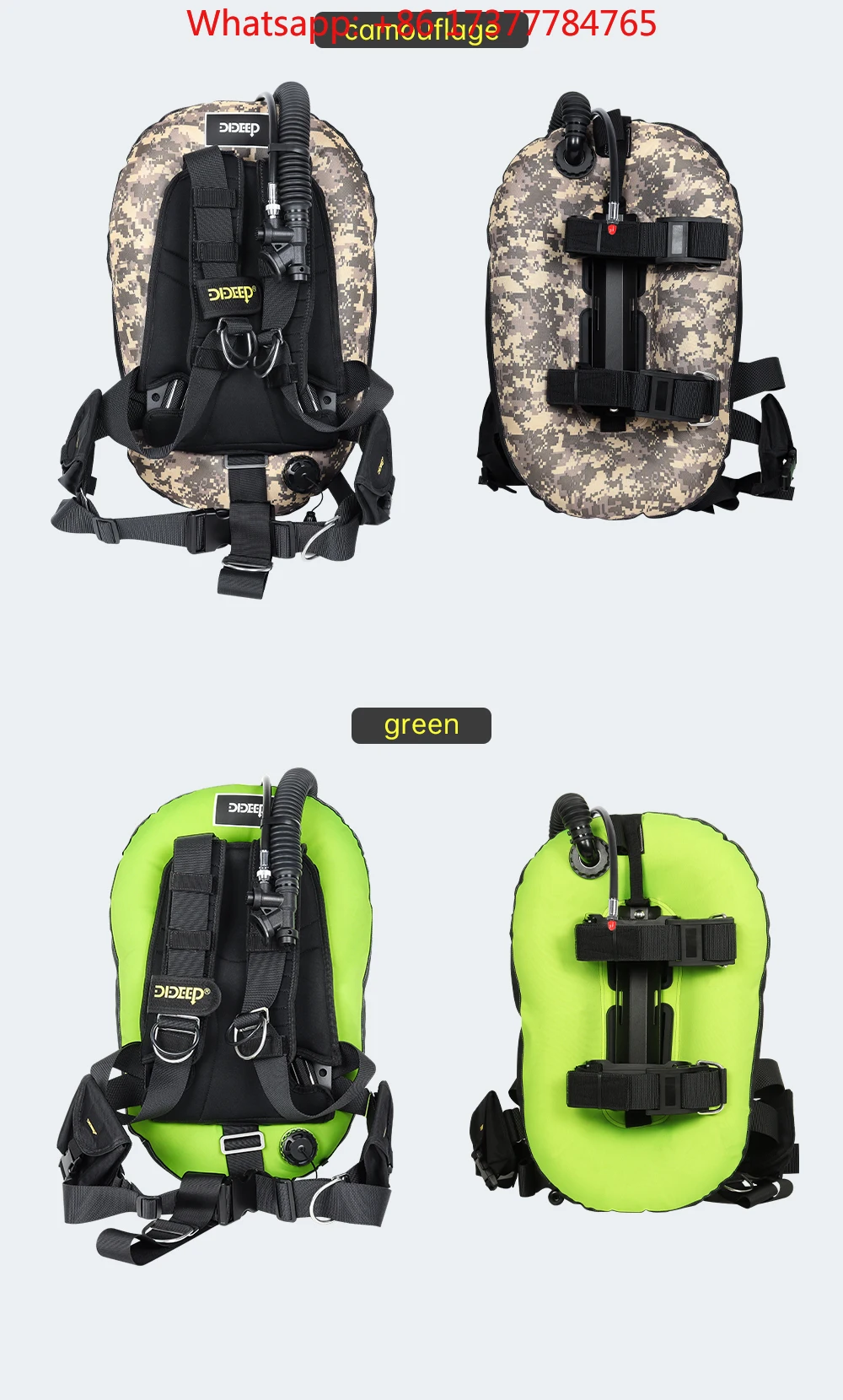 Scuba Buoyancy Compensator Bcd Vest - Naylon Tüplü Dalış Yeleği BCD Sualtı