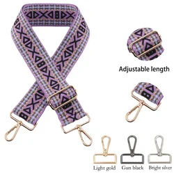 5Cm Wide Nylon Women's New Bag Strap Purple bag strap replacement Quality Fine Adjustable Bag Strap Crossbody Bag Shoulder Strap