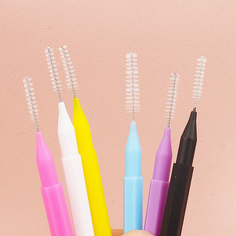 10 pçs mini escova de sobrancelha descartável sobrancelha perm escova sobrancelha elevador suprimentos cílios pente lash extensão acessórios ferramentas de maquiagem