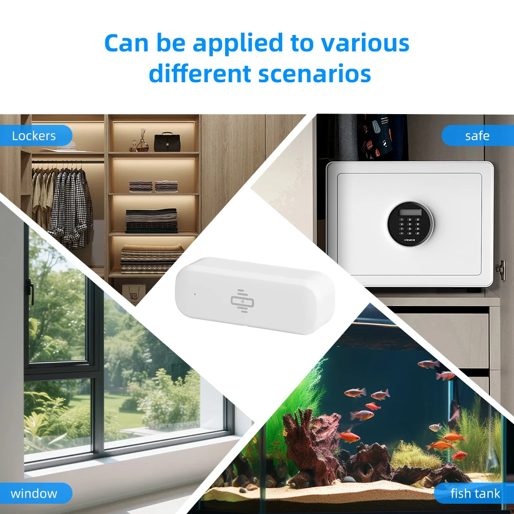 Tuya Smart Devices WiFi Vibration Sensor Home Alarm Smart Life Monitoring Einbruchschutz Home Security System