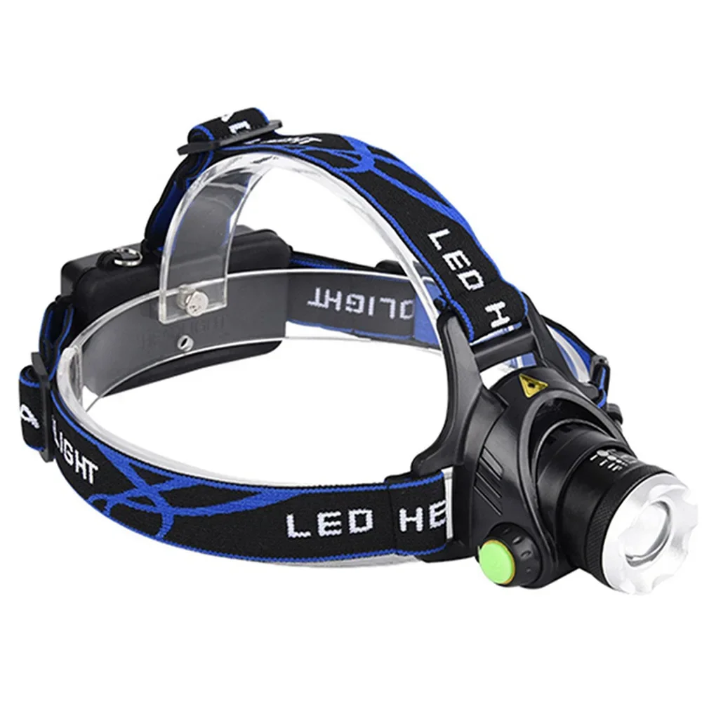 USB charging induction LED headlamp outdoor waterproof headlamp using 18650 battery variable focus headlamp for camping fishing