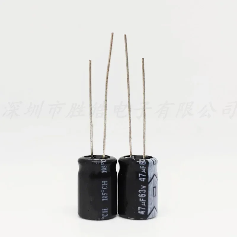 (50PCS)   63V47UF   Volume：6X12mm  Aluminum Electrolytic Capacitor   High Quality