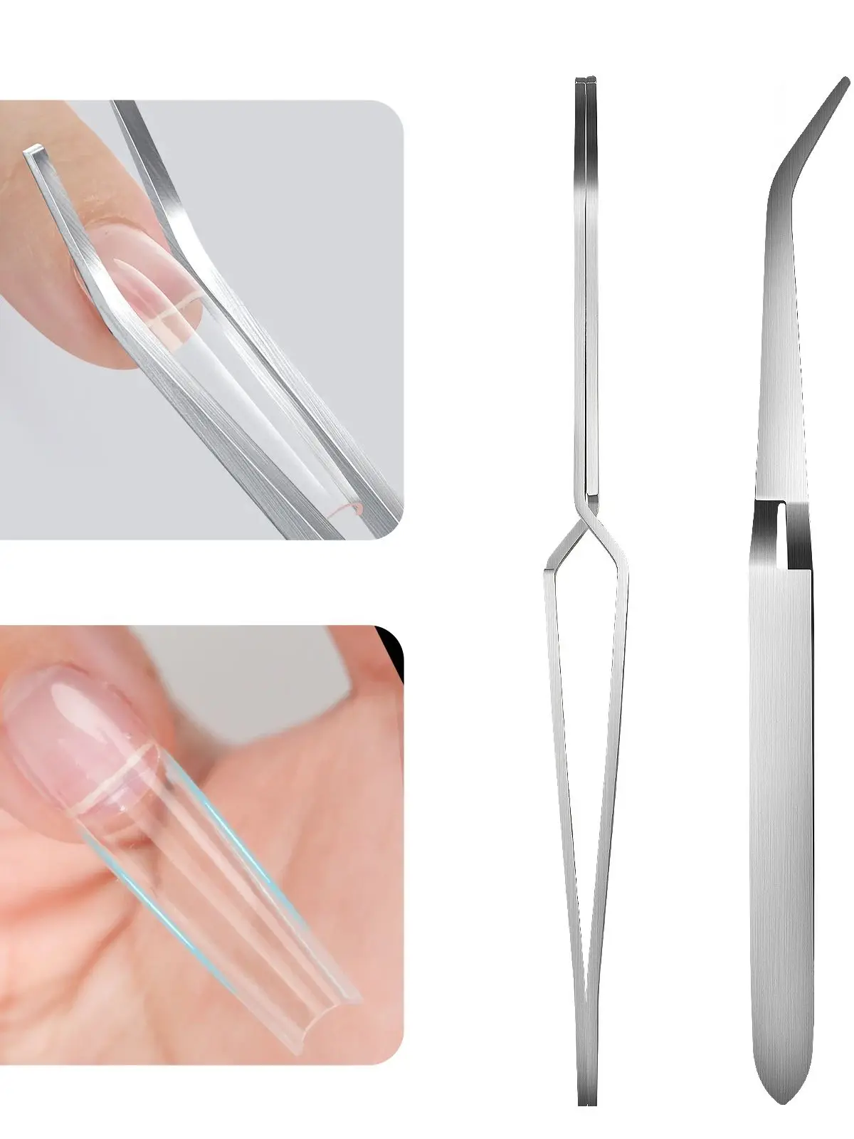Pince à ongles multifonctionnelle en acier inoxydable, 1 pièce, pince à ongles croisée, outil professionnel pour ongles en acier inoxydable