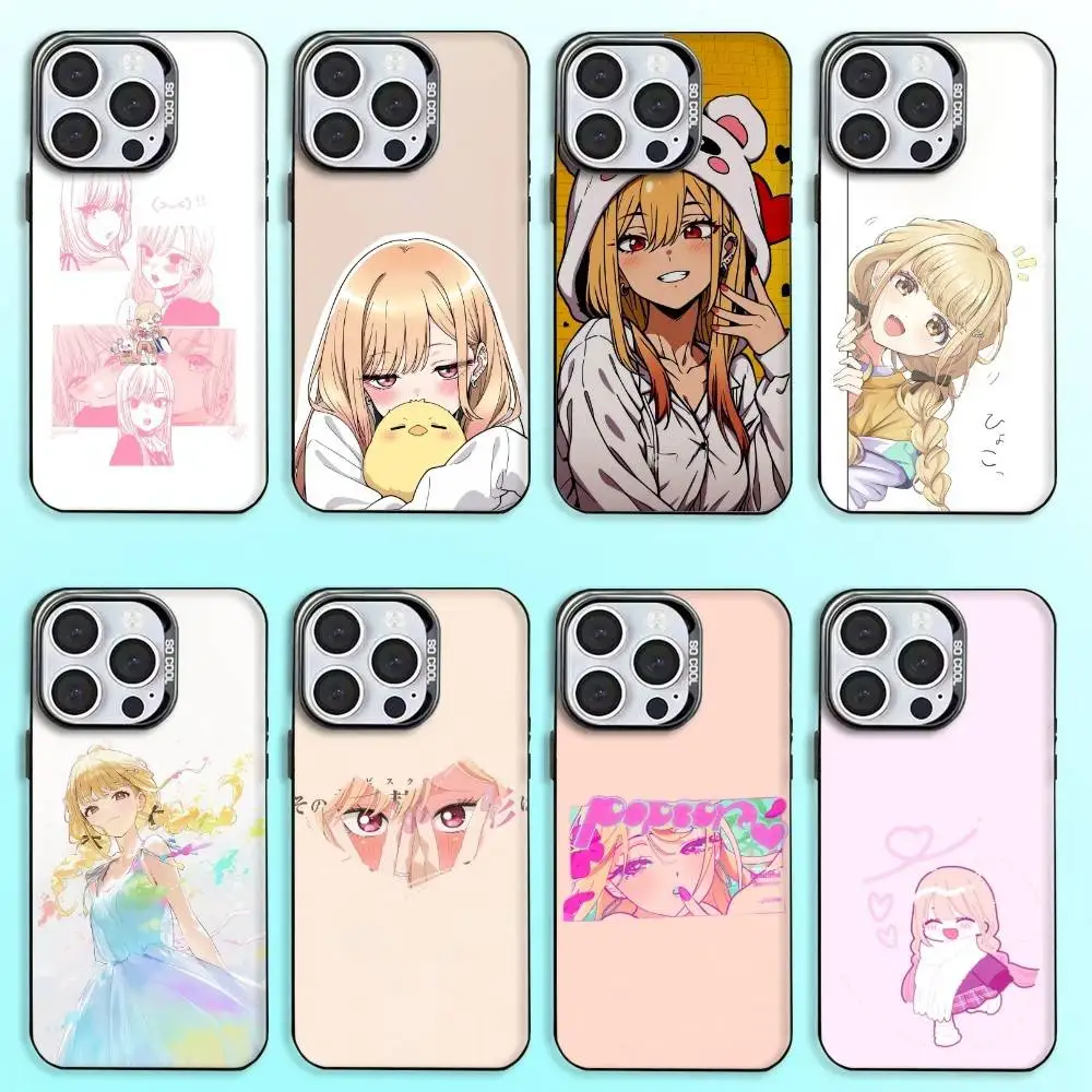

Kitagawa Marin Anime Phone Case For iPhone17,16,15,14,13,12,11 Plus,Pro Max Black Candy Matte Shockproof Cover