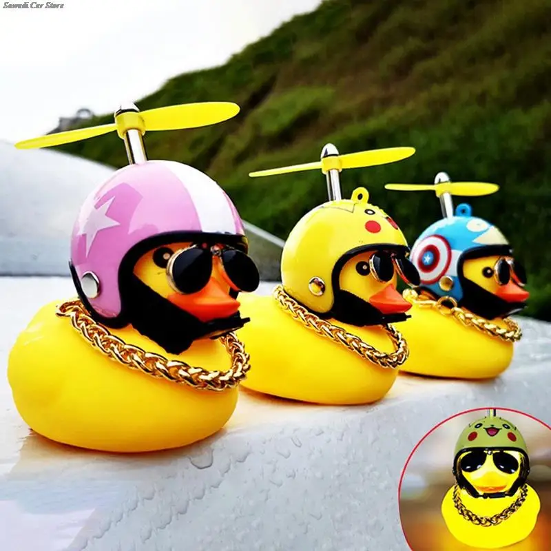 

Cartoon Duck Shape Bicycle Bells Lightweight Durable Cute Duck Headlight Bike Cycling Decor Riding Hat Horn Child Car Tools