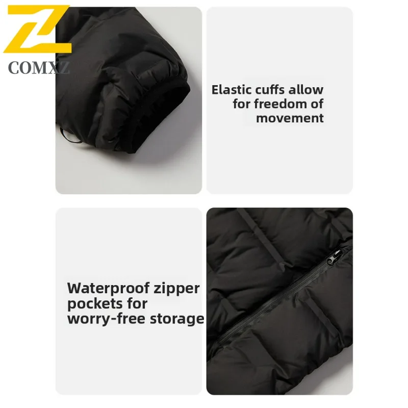 COMXZ Men Padded Jacket 2025 Warm Functional Waterproof Mountaineering Padding Coat Snowy Windproof High-Quality Winter Jackets