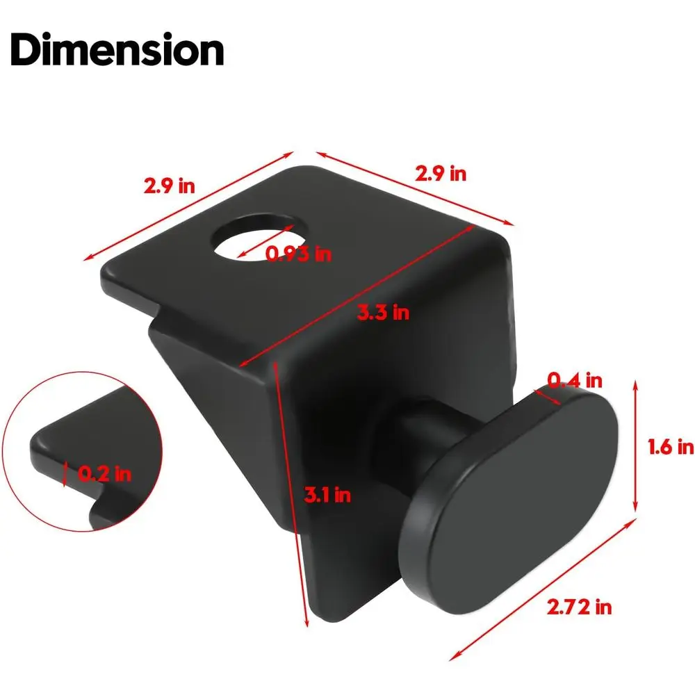 強化された安定性と安全性を実現する黒色粉体塗装を施した、ヘビーデューティースチールツイストロック輸送コンテナアンカー4個パック