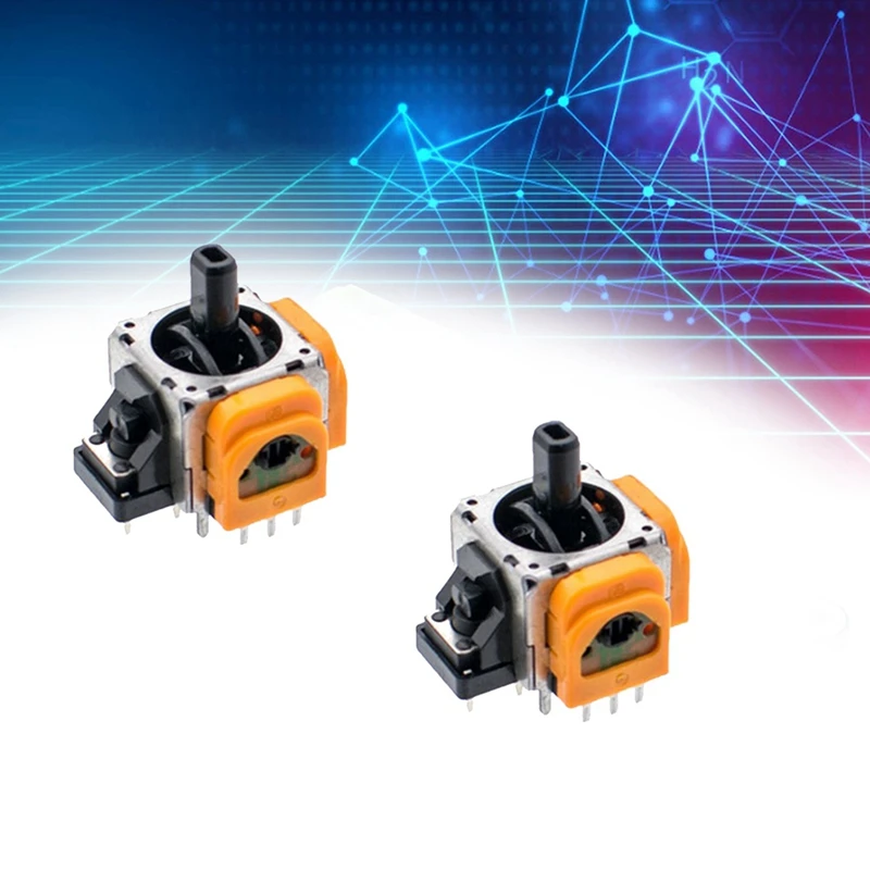 AU67-10PCS For Switch Pro Hall Electromagnetic Joystick Potentiometer High Precision Adjustable Electromagnetic IC Joystick