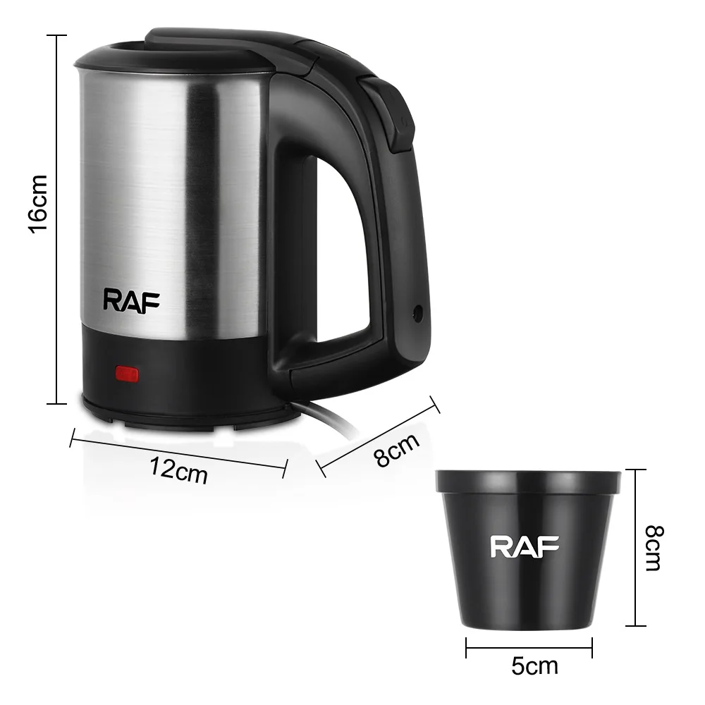 Stainless Steel Electric Kettle 1000W Water Boiler 0.5L Hot Water Heater Auto Shut Off Water Kettle DPA Free Dry Boil Protection