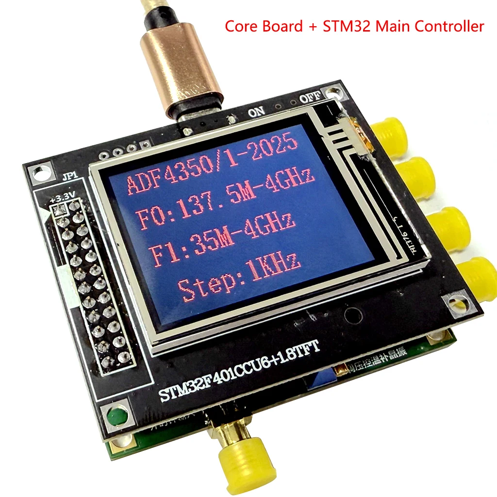 

ADF4351 Wideband RF PLL Frequency Synthesizer Module 35MHz-4.4GHz VCO with Auxiliary Output