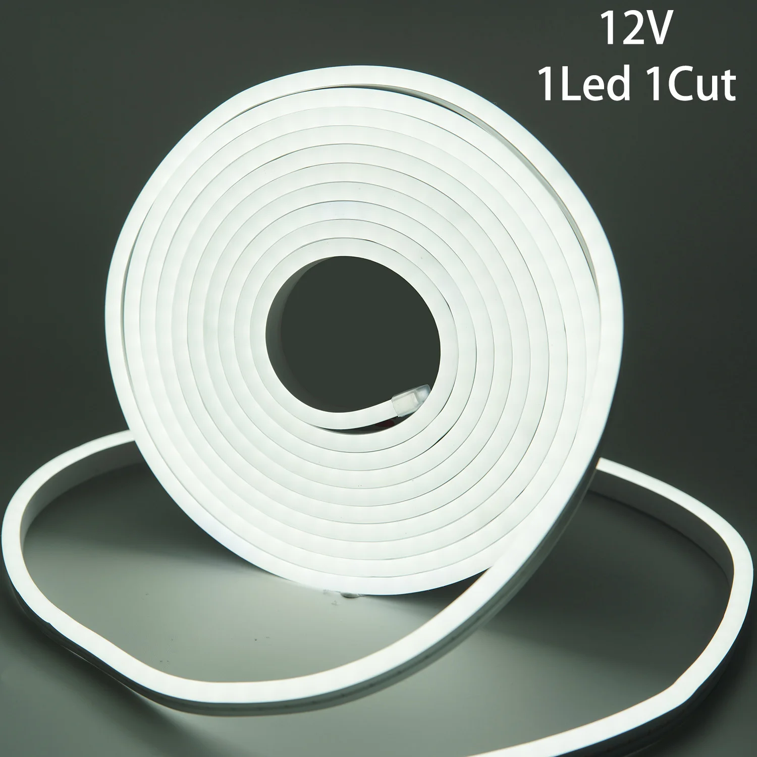 12v 1Led 1Cut Neon Strip Light 6mm 120 Leds/m SMD3528 Rope Flexible Tape Silicon Tube Bar Waterproof DIY Sign for Home Decoratio