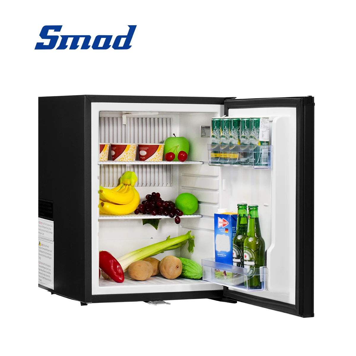 Smad Compact 12V/110V Refrigerators for Truck RV No Noise for Ship Yacht 60L 2.1 cu.ft Portable Fridge with Lock Freightliner