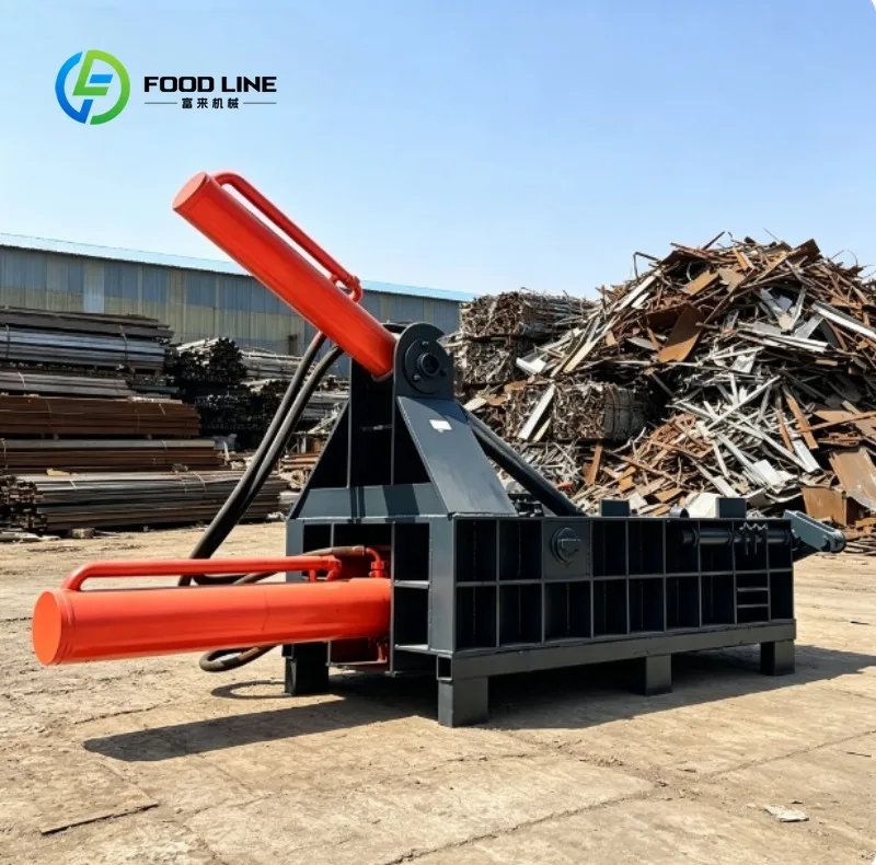 Automatic Hydraulic Baler with Safety Interlock, Easy Operation for Commercial, Manufacturing & Warehouse Applications