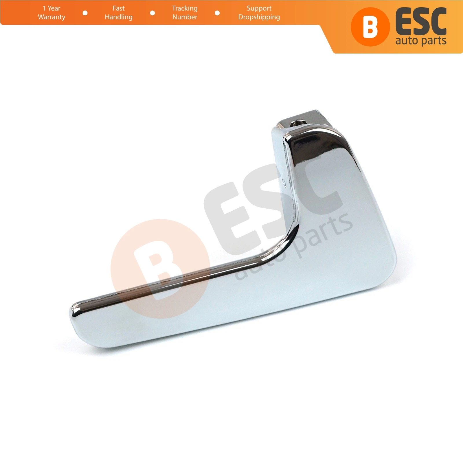 ESC EDP40 Aluminum Plated Plastic Stainless Interior Door Handle  for all Seat Ibiza and Cordoba 1998-2003; Right Door