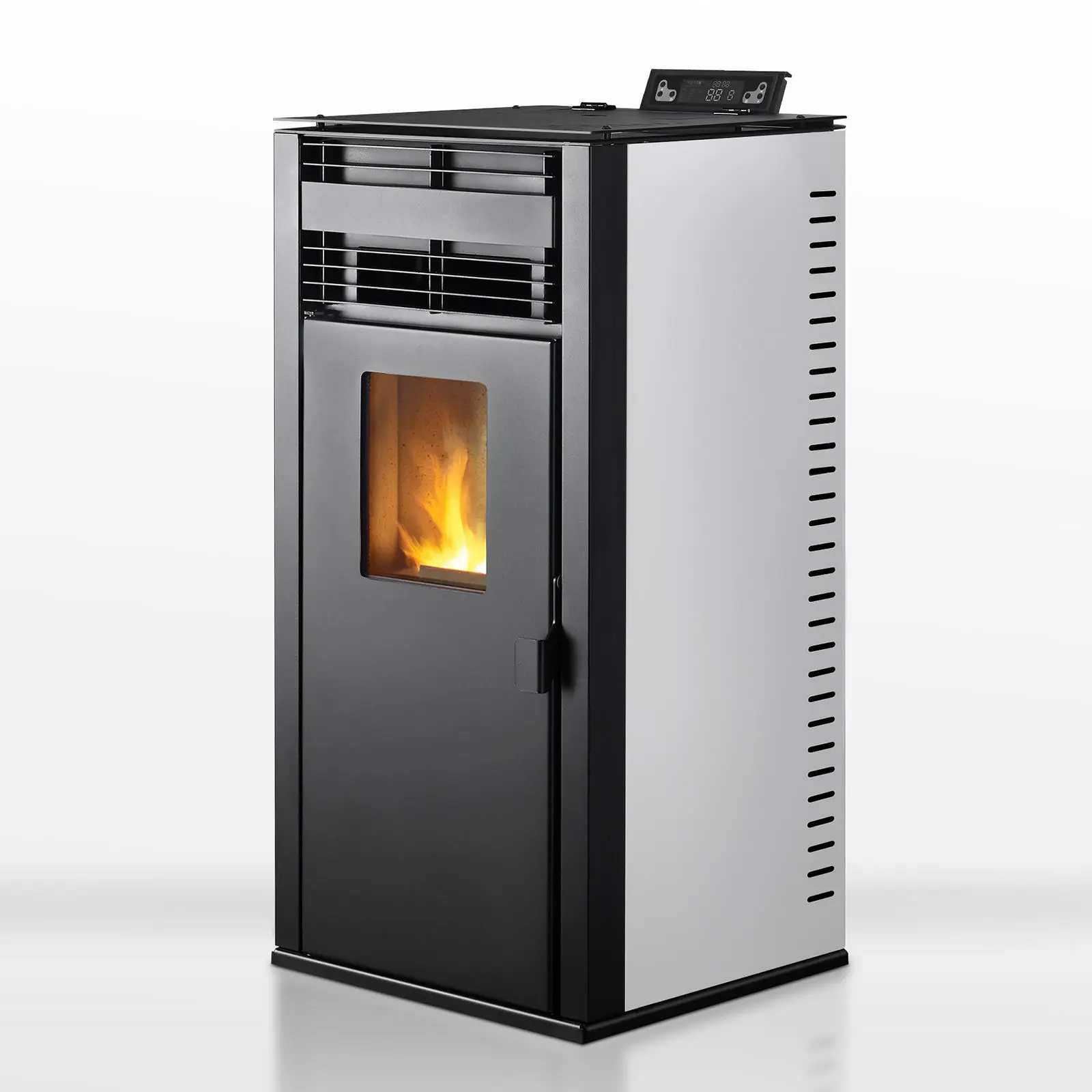 Indoor Cold Rolled Steel Pellet Stove 10 KW Energy Efficiency Class Pellet Stove Pellet Heater