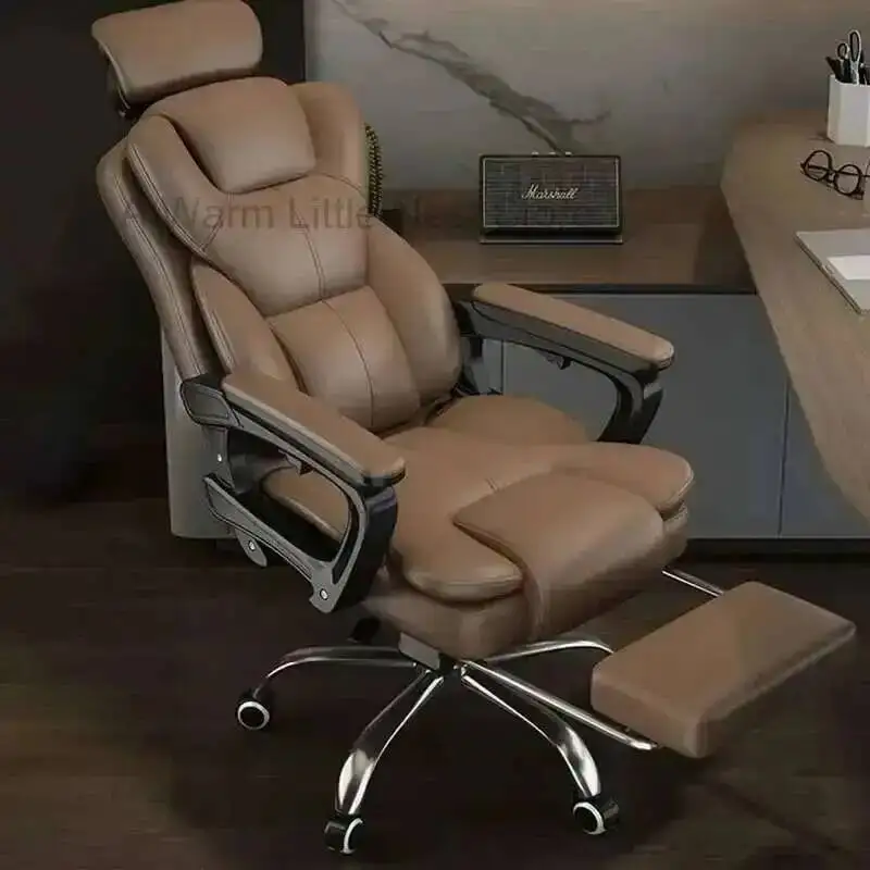 Comfortable Leather Office Leg Rest Game Rolling Gamming Chaise Design Height Adjustable Gamer Computer Armchair Mesh Low
