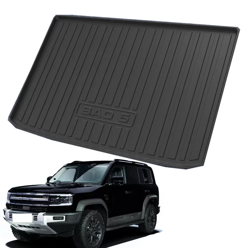 Trunk Mat Anti-Slip High Car Wall Protective Full Cover Odorless Accessories 2023 For BYD FangChengBao Leopard 5