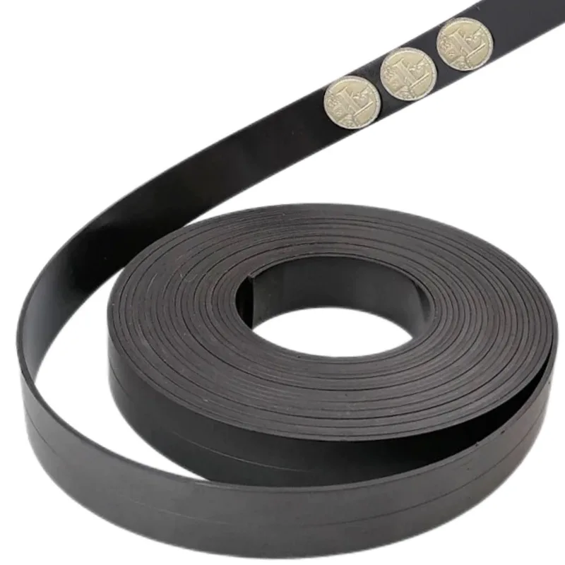 Flexibles Magnetstreifenband 1-5 Meter Gummimagnet Verschiedene Größen 10x2 12x2 50x1,5 20x2 25x2 mm für pädagogische industrielle Nutzung – Detail 6