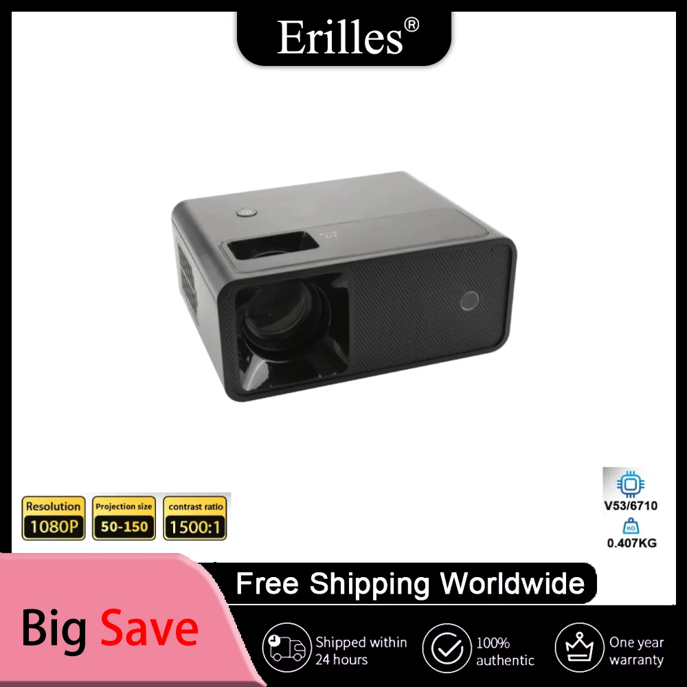 1080P Support! Portable for Movies,Compatible with iOS/Android/Windows, TV Stick/Box,USB/HDMI