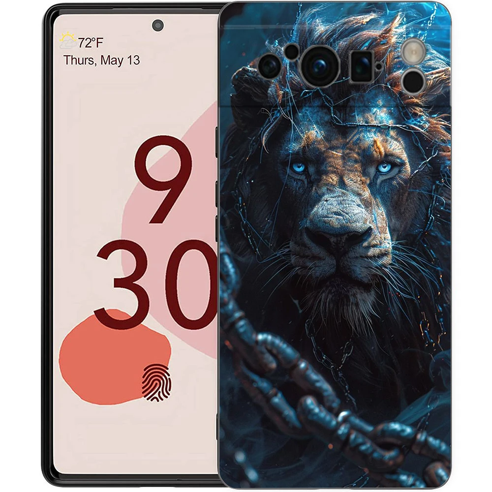 Cool Lions Animal Phone Case Cover for Google Pixel 9 8 7 6 7A 6A Pro 5G Shockproof Silicone Soft 8 Pro 5G Shell Capas Funda Bag