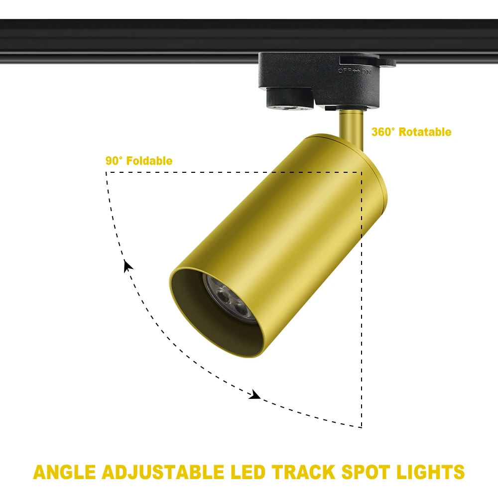 Imagem -03 - Led Track Light Conjunto para Loft Clothing Store Iluminação Spotlight Rail Lâmpada de Rastreamento Luminárias Domésticas Gu10 Preto e Branco