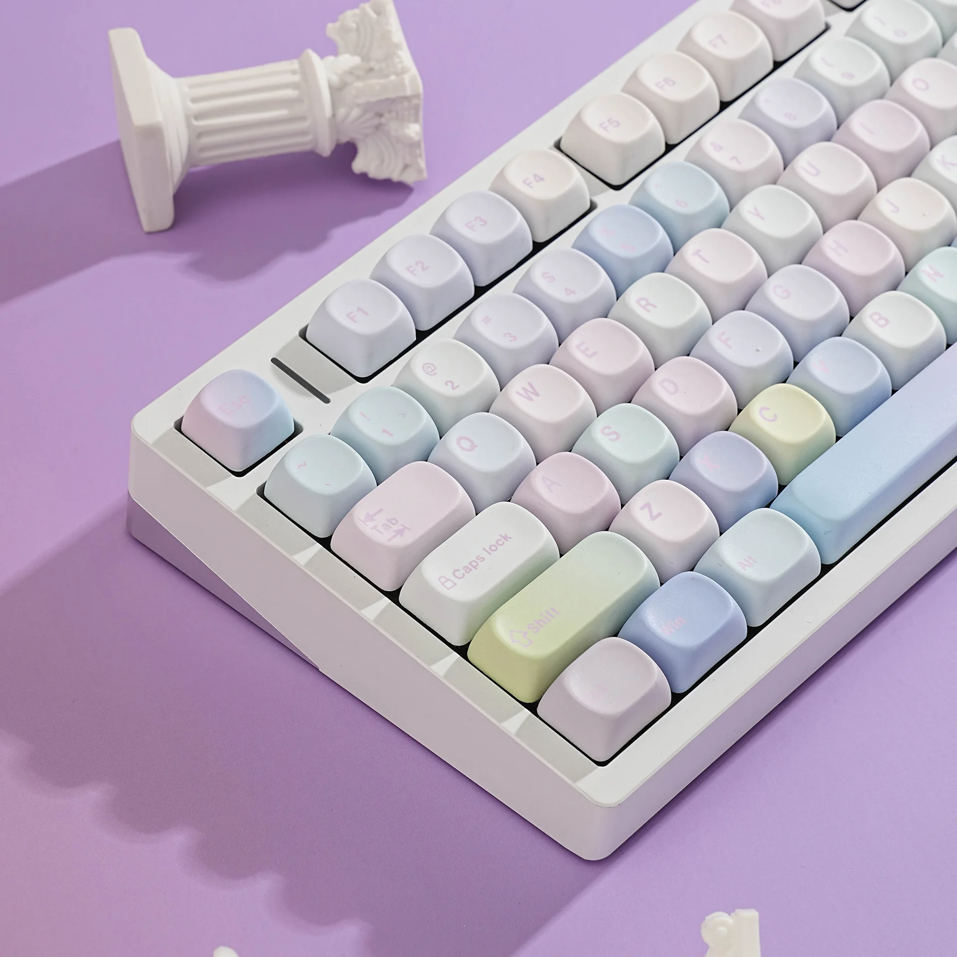 PBT Sublimated Keycaps MOA  Arabic Korean German French Spanish Brazil Russian Jp Key caps MX Mechanical Keyboard Multi Layout
