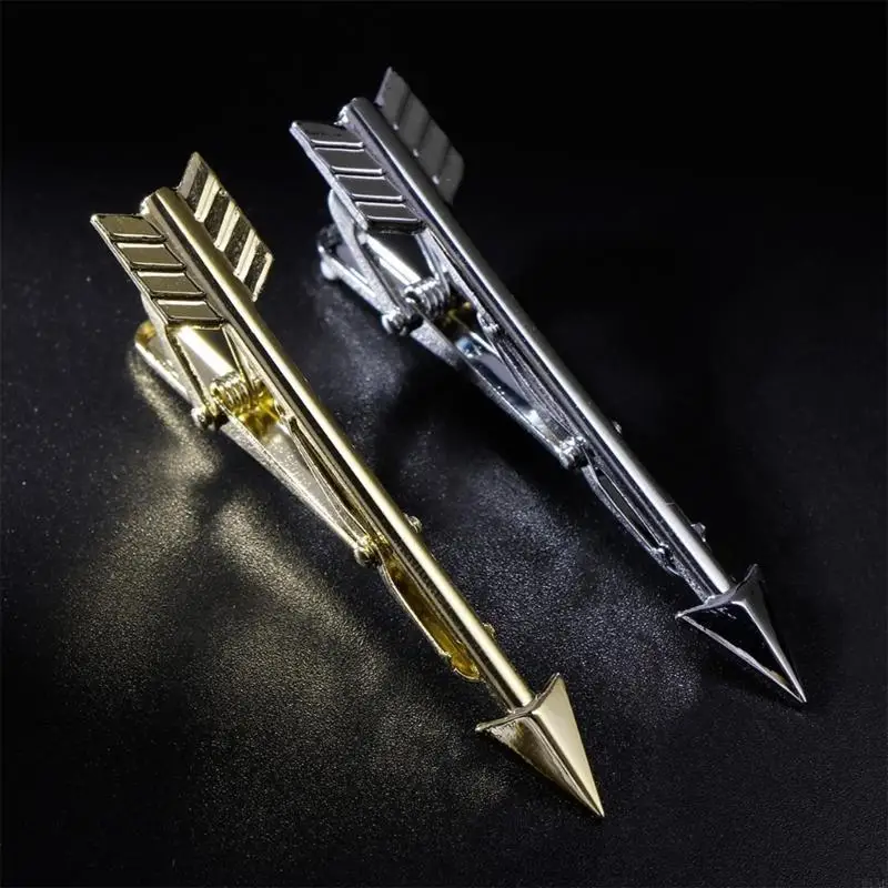 91AF Fashion Gold Silver Shirt Fitting Charms Tie Clips for Men Tie Bar Clasp Pin